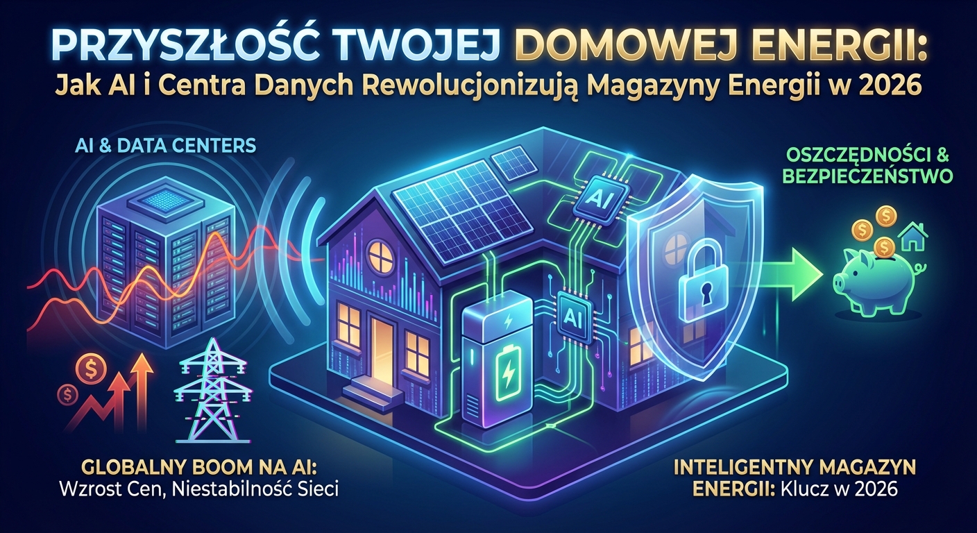 Przyszłość Twojej Domowej Energii: Jak AI i Centra Danych Rewolucjonizują Magazyny Energii w 2026