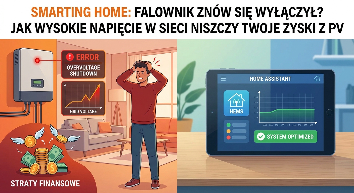 Falownik znów się wyłączył? Jak wysokie napięcie w sieci niszczy Twoje zyski z PV