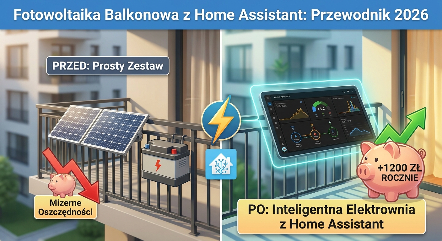 Fotowoltaika Balkonowa z Home Assistant: Przewodnik 2026
