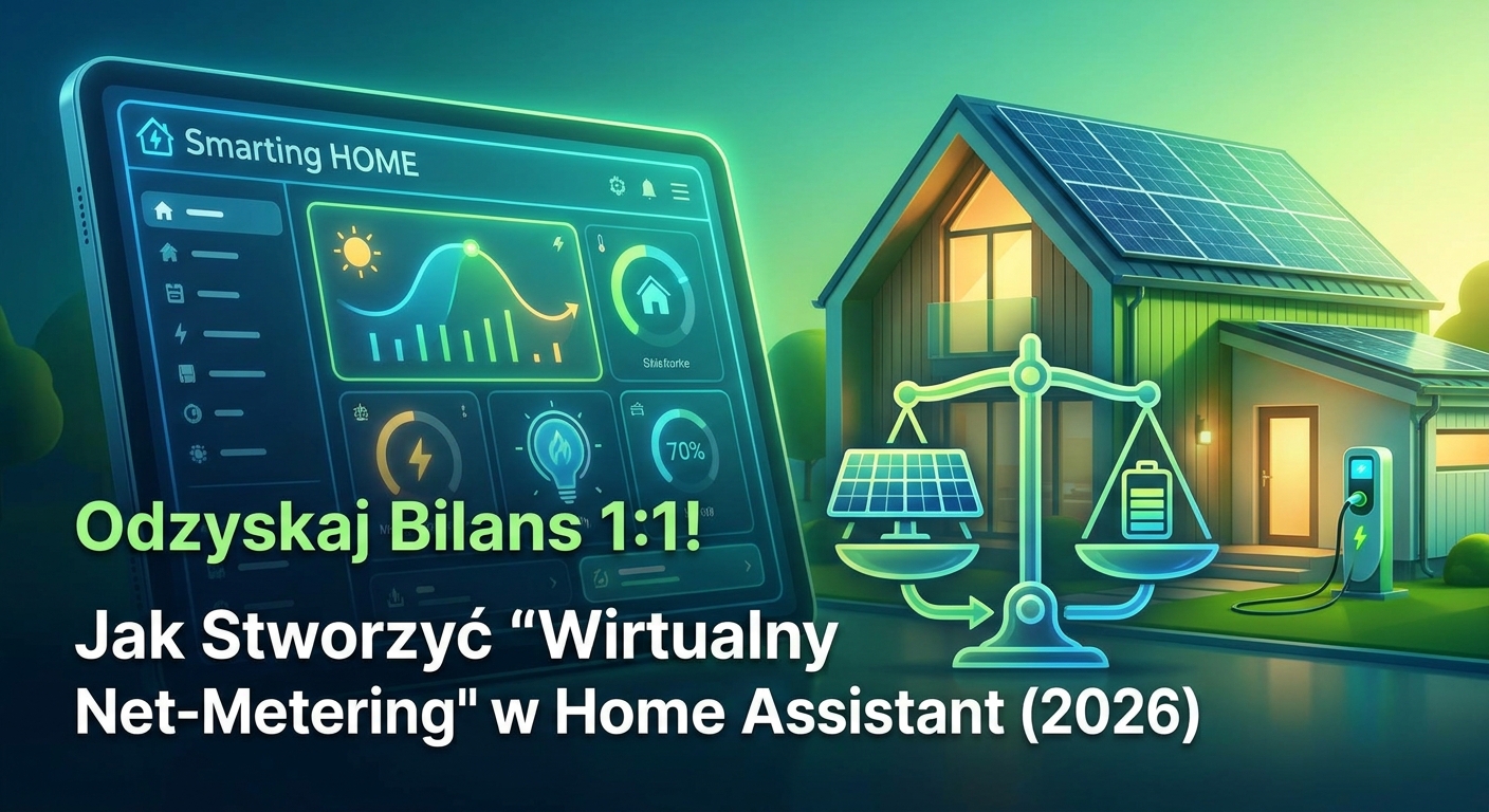 Odzyskaj Bilans 1:1! Jak Stworzyć 'Wirtualny Net-Metering’ w Home Assistant (2026)