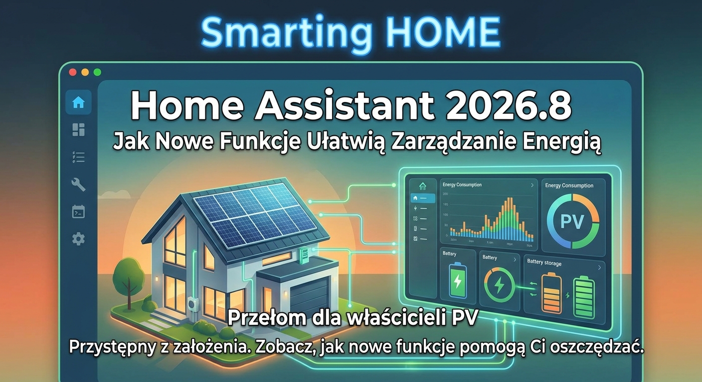 Home Assistant 2026.8: Jak Nowe Funkcje Ułatwią Zarządzanie Energią